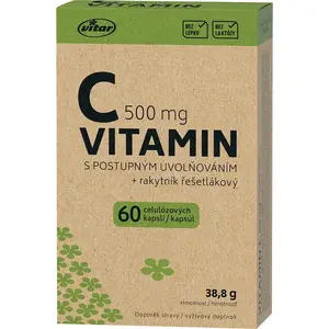Vitar Origin Vitamin C 500 mg s postupným uvolňováním 60 kapslí