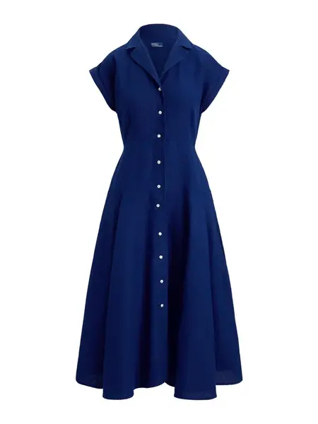 Polo Ralph Lauren Košeľové šaty  modrá denim