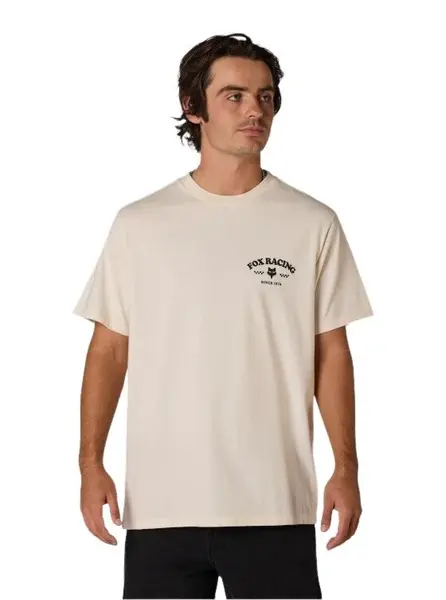 Fox pánské tričko Trick 195 Original Ss Off White | Bílá | Velikost S | 100% bavlna