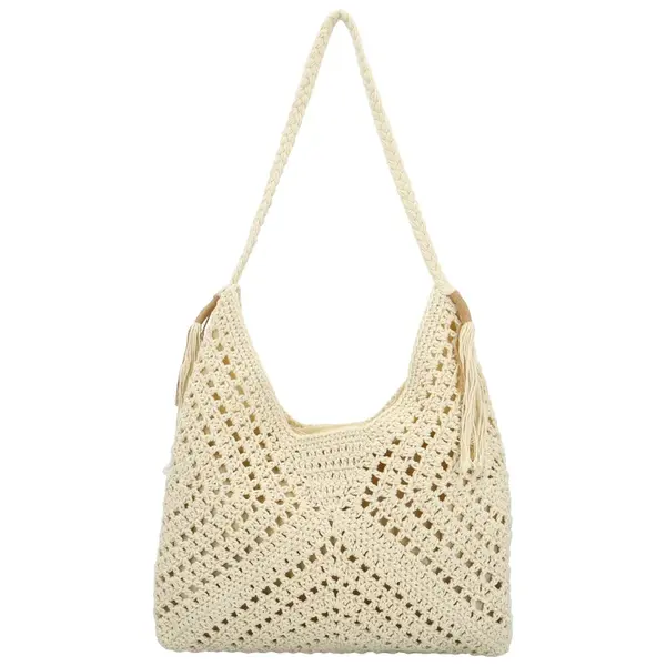 Dámská kabelka na rameno krémová - MaxFly Sába