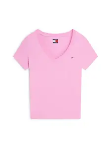 Tommy Jeans Tričko  ružová