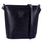 Dámská kožená crossbody kabelka černá - Delami Sariel