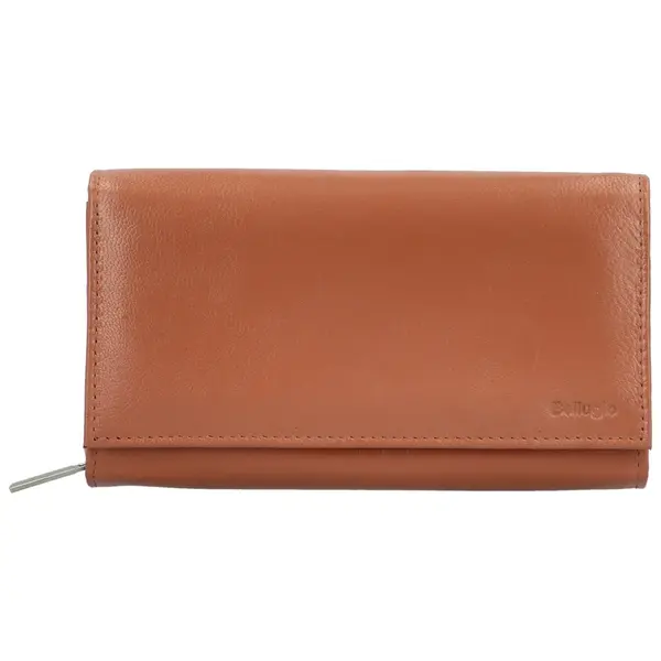 Dámská kožená peněženka camel - Bellugio Julitta
