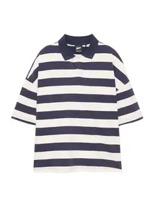 Pull&Bear Tričko  námornícka modrá / ružová / biela