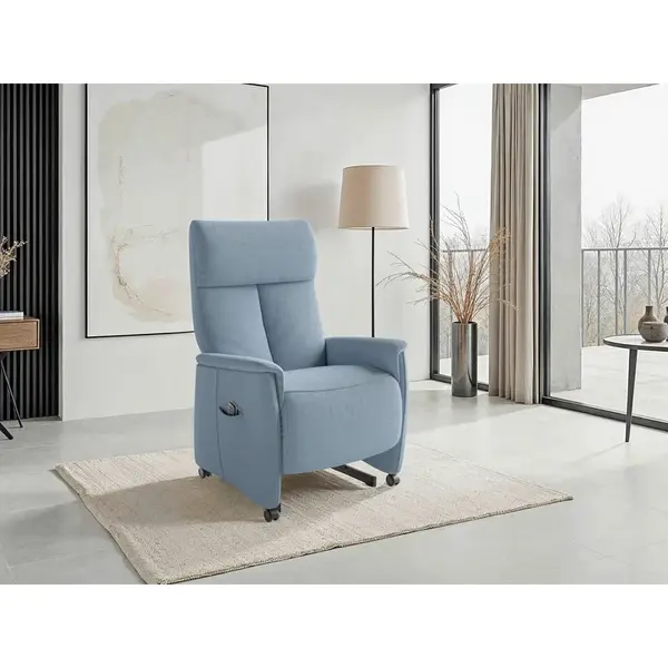 Sit & More RELAXAČNÍ KŘESLO, textil, světle modrá