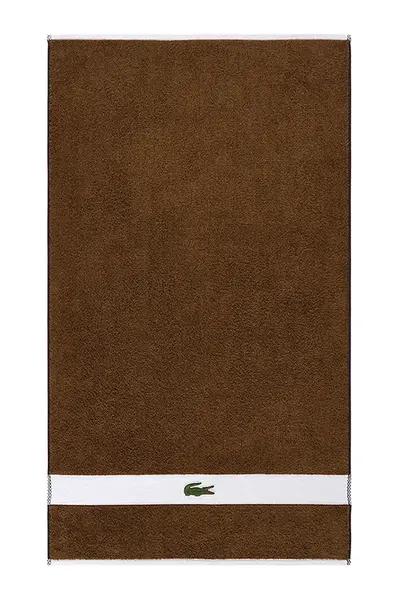 Lacoste Malý bavlněný ručník Lacoste LCASUAL Pecan 55 x 100 cm