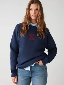 Grimelange Mikina  indigo / tmavočervená