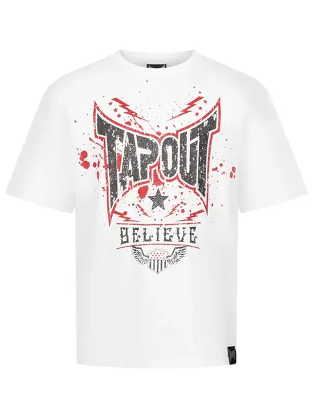 Tapout Tričko 'Doylen'  červená / čierna / biela