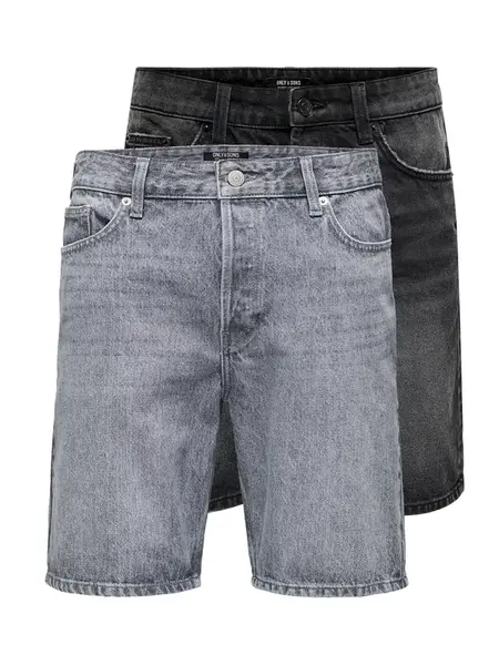 Only & Sons Džínsy 'ONSEDGE'  sivý denim / čierna