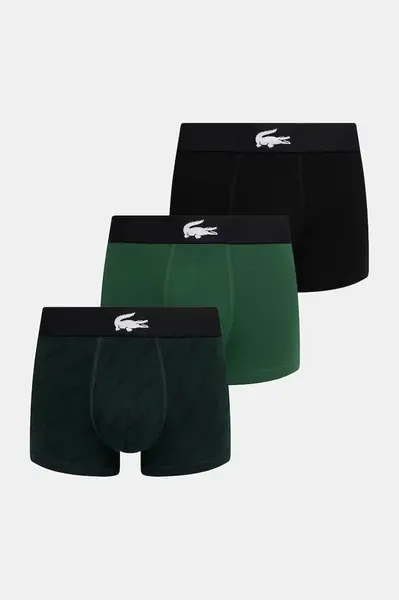 Lacoste boxerky pánské bavlněné s elastanem 3-pack