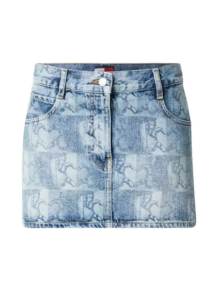 Tommy Jeans Sukňa  modrá denim