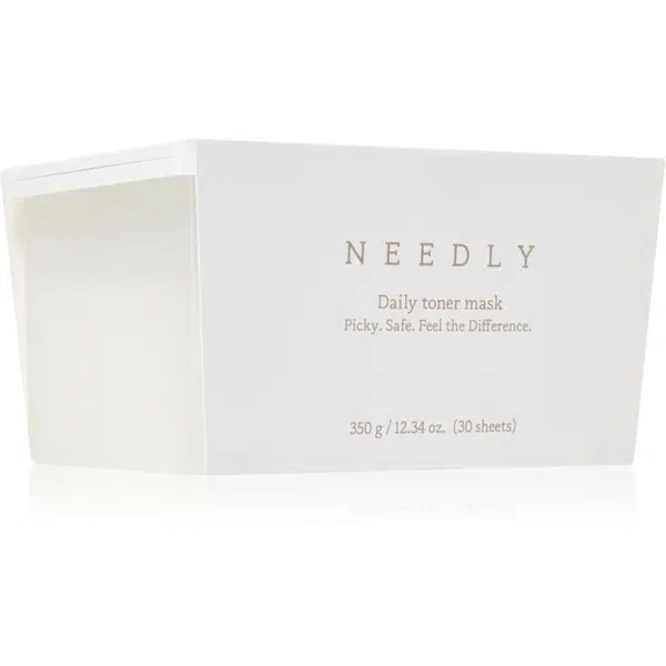 NEEDLY Daily Toner Mask hydratační plátýnková maska se zklidňujícím účinkem velké balení 30 ks