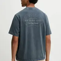 Bavlněné tričko Abercrombie & Fitch pánské, šedá barva, KI123-5233-903