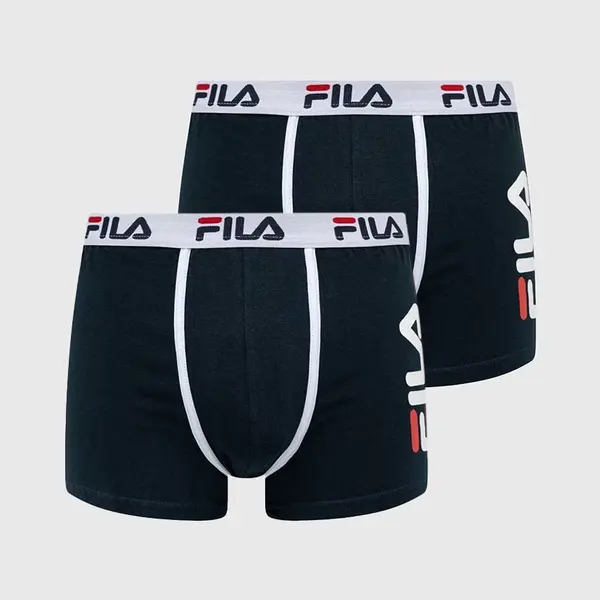 Boxerky Fila 2-pack pánské, tmavomodrá barva