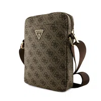 Taška Guess PU 4G Triangle Logo 8", hnědá