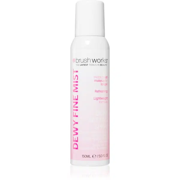 Brushworks Dewy Fine Mist fixační sprej na make-up 150 ml