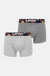 Boxerky Levi's 2-pack šedá barva, 37149-1117