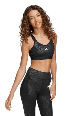 Sportovní podprsenka adidas černá barva, JM3917