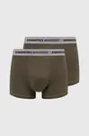Boxerky Aeronautica Militare 2-pack pánské, zelená barva, AM1UBX004