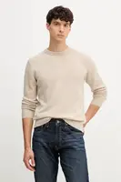 Kašmírový svetr Trussardi pánský, béžová barva, M0208000022N