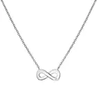 Hot Diamonds Stříbrný náhrdelník s diamantem Nekonečno Diamond Amulets DP893