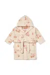 Dětský bavlněný župan Liewood Lilana Yarn Dyed Bathrobe béžová barva, LW20018
