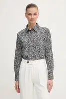 Košile United Colors of Benetton dámská, bílá barva, regular, s klasickým límcem, 5Q6SDQ0AY