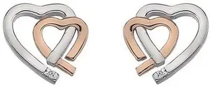 Hot Diamonds Dámské bicolor náušnice Hot Diamonds Love DE532