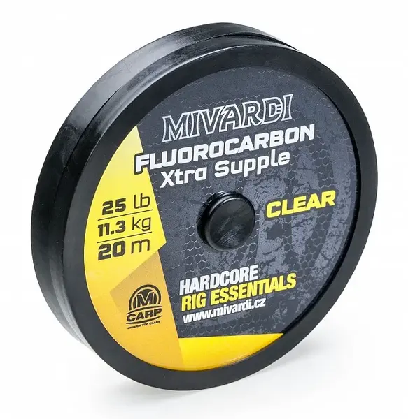 Mivardi fluorocarbon xtra supple čirý 20 m-nosnost 25 lb