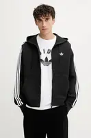 Mikina adidas Originals Spacer Hoodie pánská, černá barva, s kapucí, s aplikací, JX1507