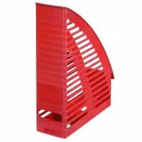 Herlitz - Stojan na spisy, červený, neprůhledný