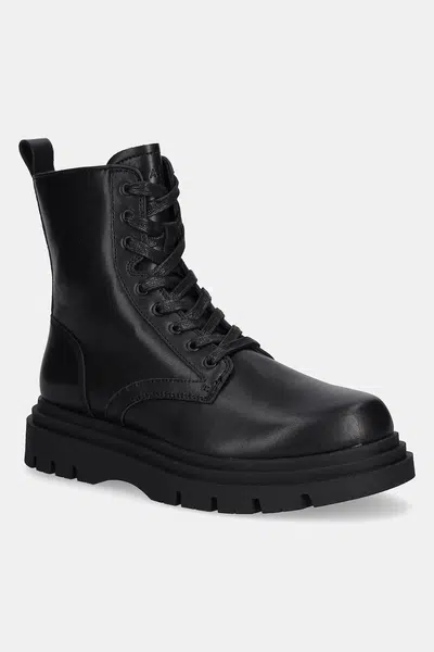 Kožené trapery Armani Exchange pánské, černá barva, XM001961 AF17328 UC001