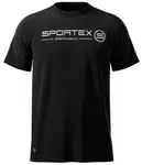 Sportex rybářské tričko t-shirt černé s logem - m