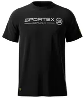 Sportex rybářské tričko t-shirt černé s logem - m