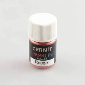 Efektový prášek Cernit 3g – Metallic Red