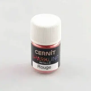 Efektový prášek Cernit 3g – Metallic Red