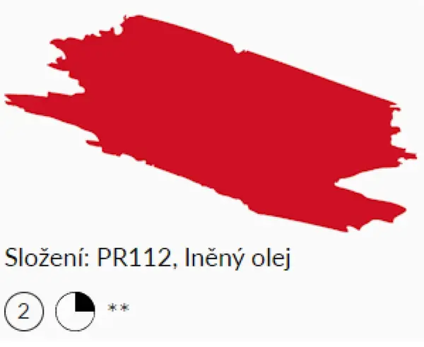 Olejová barva Umton 20ml – 0051 Permanentní červeň střední