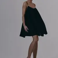 Šaty MUUV. MINIME černá barva, mini