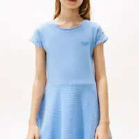 Dívčí šaty Tommy Hilfiger modrá barva, mini, KG0KG08706