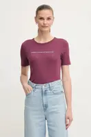 Bavlněné tričko United Colors of Benetton dámské, červená barva, 3GA2E16A2