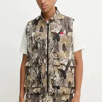 Bavlněná vesta adidas Originals OG Camo Vest béžová barva, přechodná, KD6258