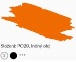 Olejová barva Umton 20ml – 0021 Kadmium oranžové tmavé