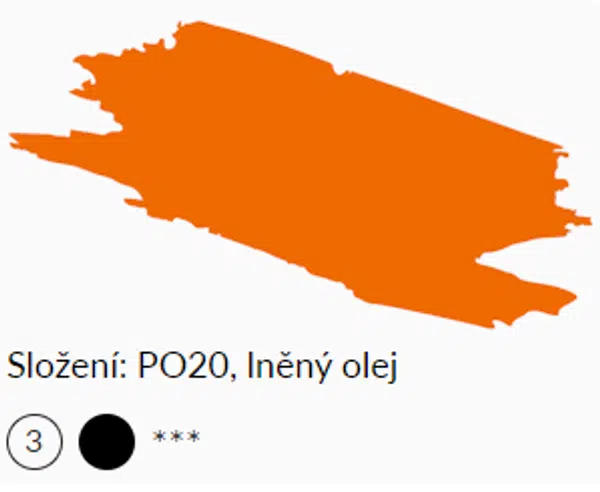 Olejová barva Umton 20ml – 0021 Kadmium oranžové tmavé