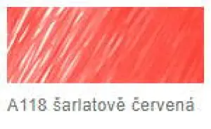 Štětečkový popisovač Faber-Castell – 118 šarlatově červený