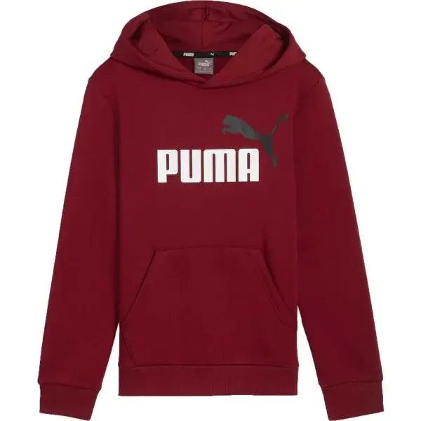 Puma ESS + 2 COL BIG LOGO HOODIE FL B Chlapčenská mikina, vínová, veľkosť