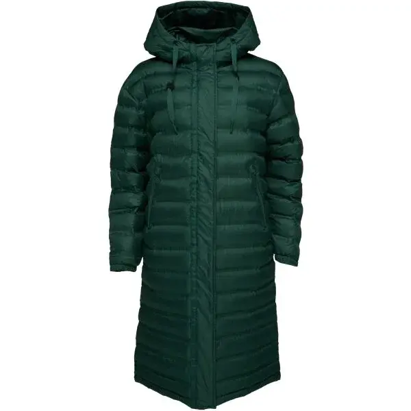 LOAP ITMARA Dámsky kabát, tmavo zelená, veľkosť