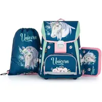 Oxybag UNICORN Školský set, tmavo modrá, veľkosť