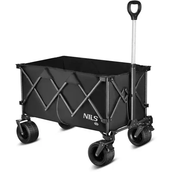 NILS CAMP NC2604 Campingový vozík XXL, čierna, veľkosť