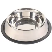 TRIXIE STAINLESS STEEL BOWL 450ML Nerezová miska, strieborná, veľkosť
