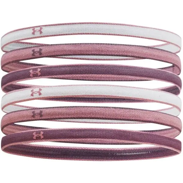 Under Armour MINI HEADBANDS Dámske elastické čelenky, fialová, veľkosť OSFA